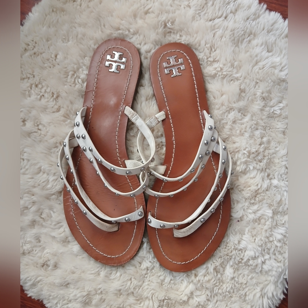 💎 Tory Burch Women's Sandals PATOS STUDS STRAPPY SANDAL